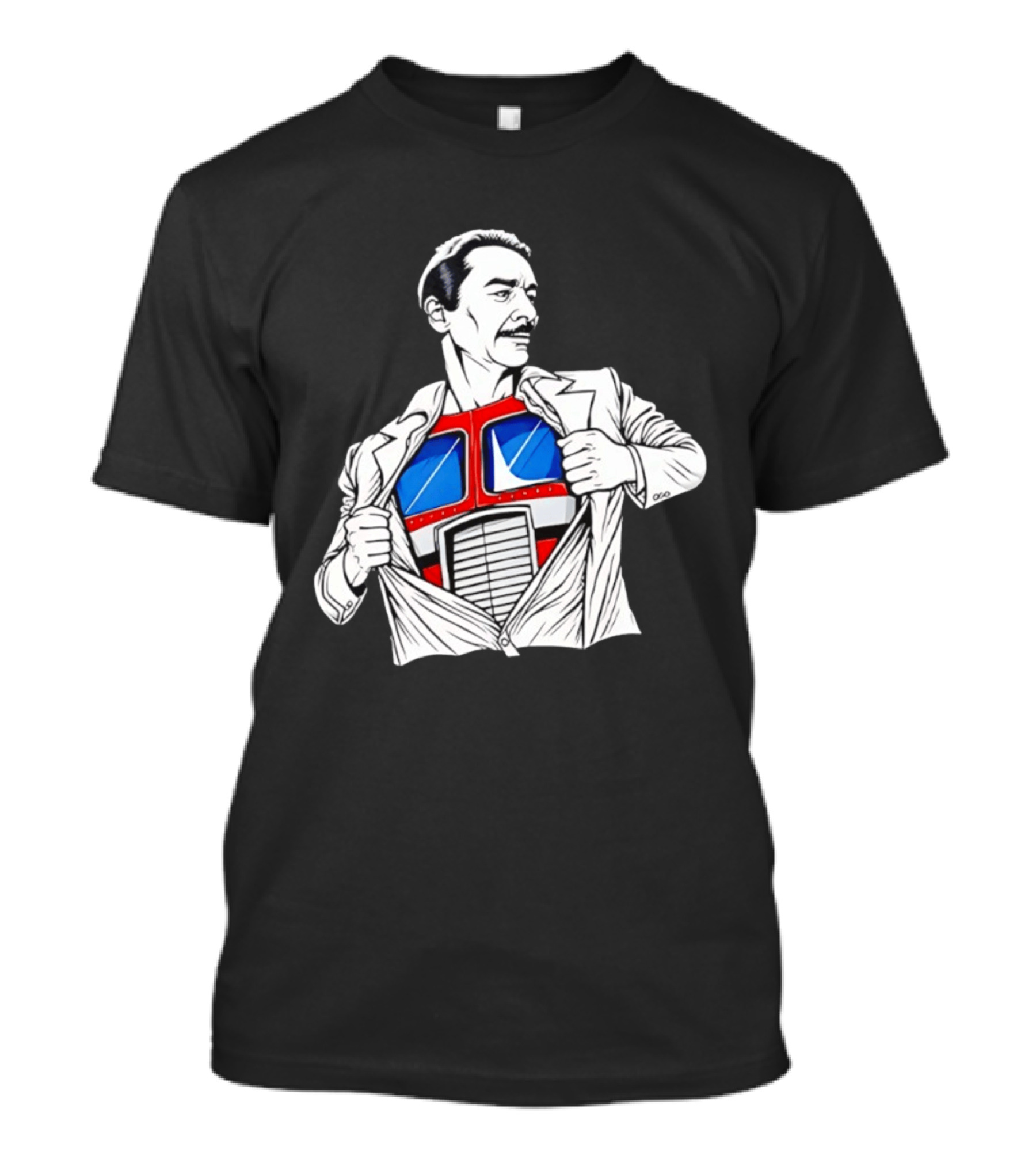 Peter Cullen Optimus Prime Clark Kent Superhero Transformation T-Shirt