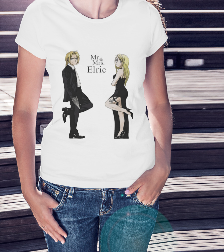 Edward Elric And Winry Rockbell Mr. And Mrs. Elric T-Shirt