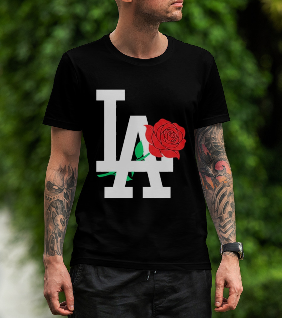 2026 Dodgers Date Night LA Rose T-Shirt