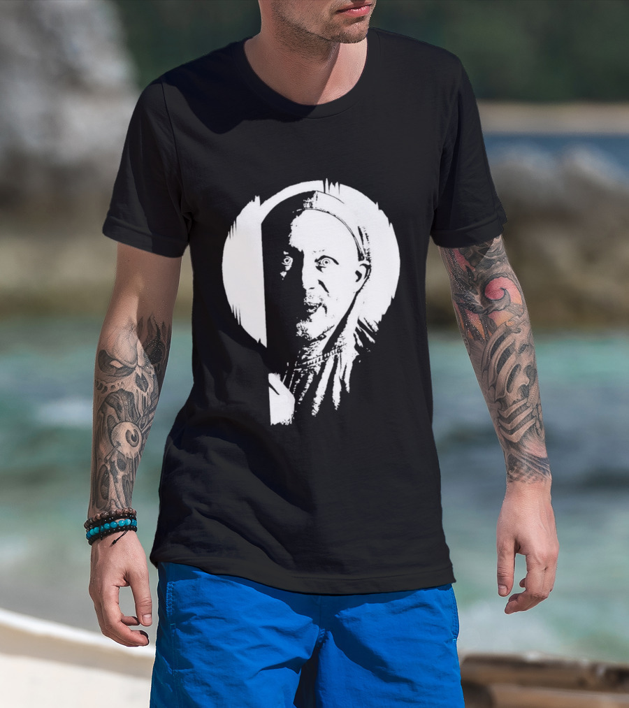 Curious Guy Limmy's Homemade Show Scottish Comedy Stencil T-Shirt