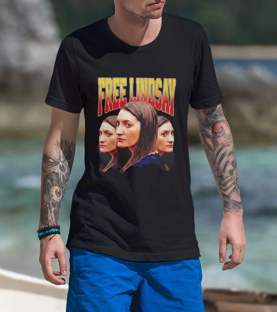 FREE LINDSAY Clancy Multiple Faces T-Shirt
