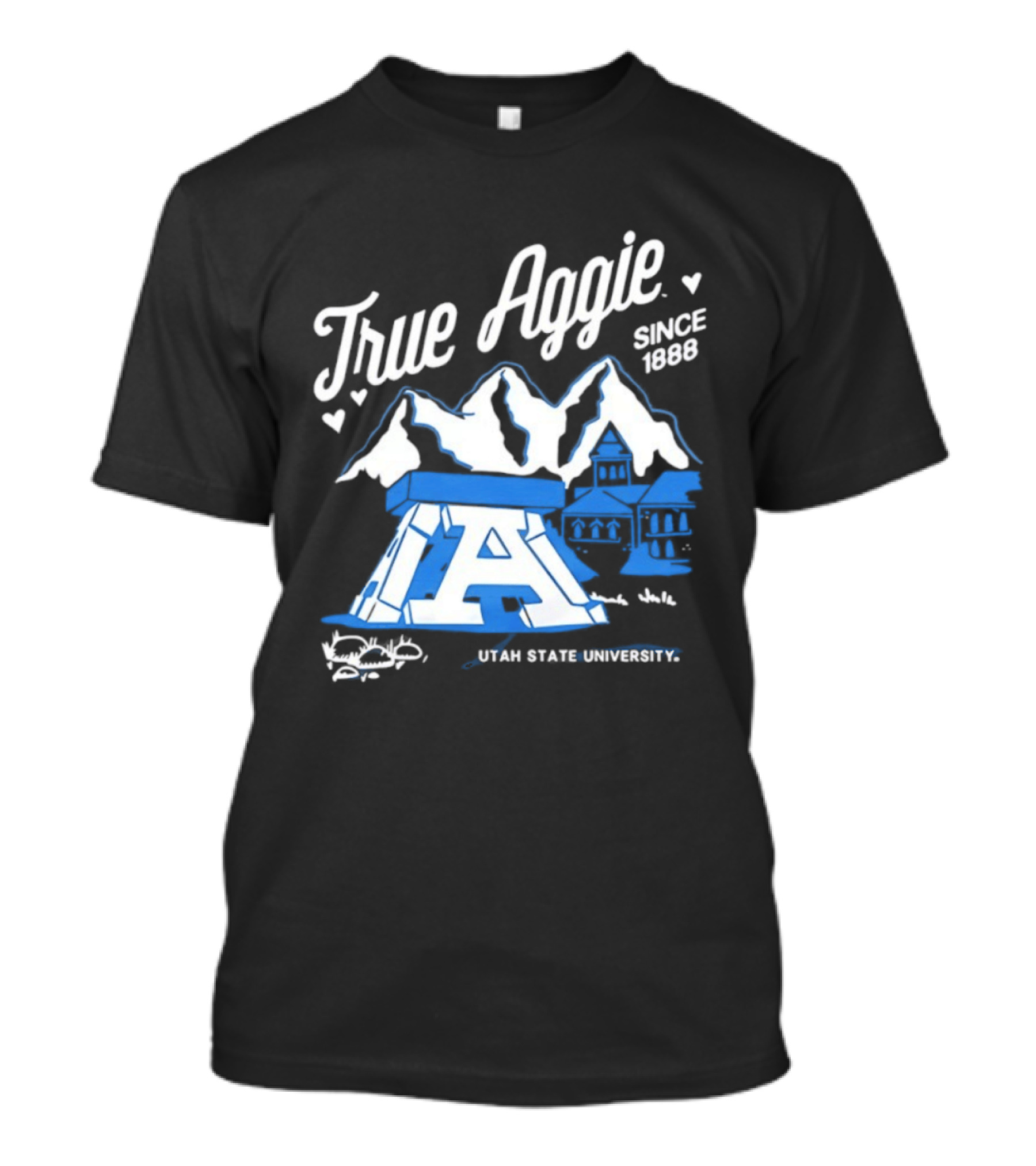True Aggie 1888 Utah State University Heritage Iconography T-Shirt