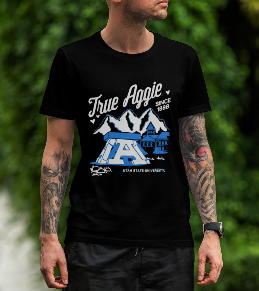 True Aggie 1888 Utah State University Heritage Iconography T-Shirt