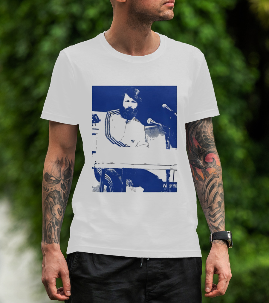 Brian Wilson Piano Microphone Live Performance T-Shirt