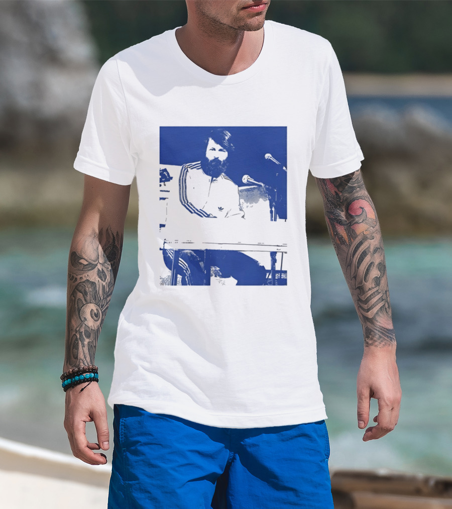 Brian Wilson Piano Microphone Live Performance T-Shirt