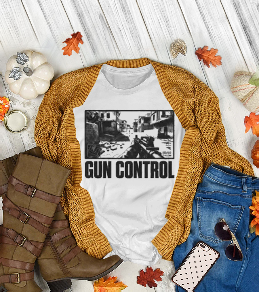 Christian Bale Movie Scene Gun Control T-Shirt