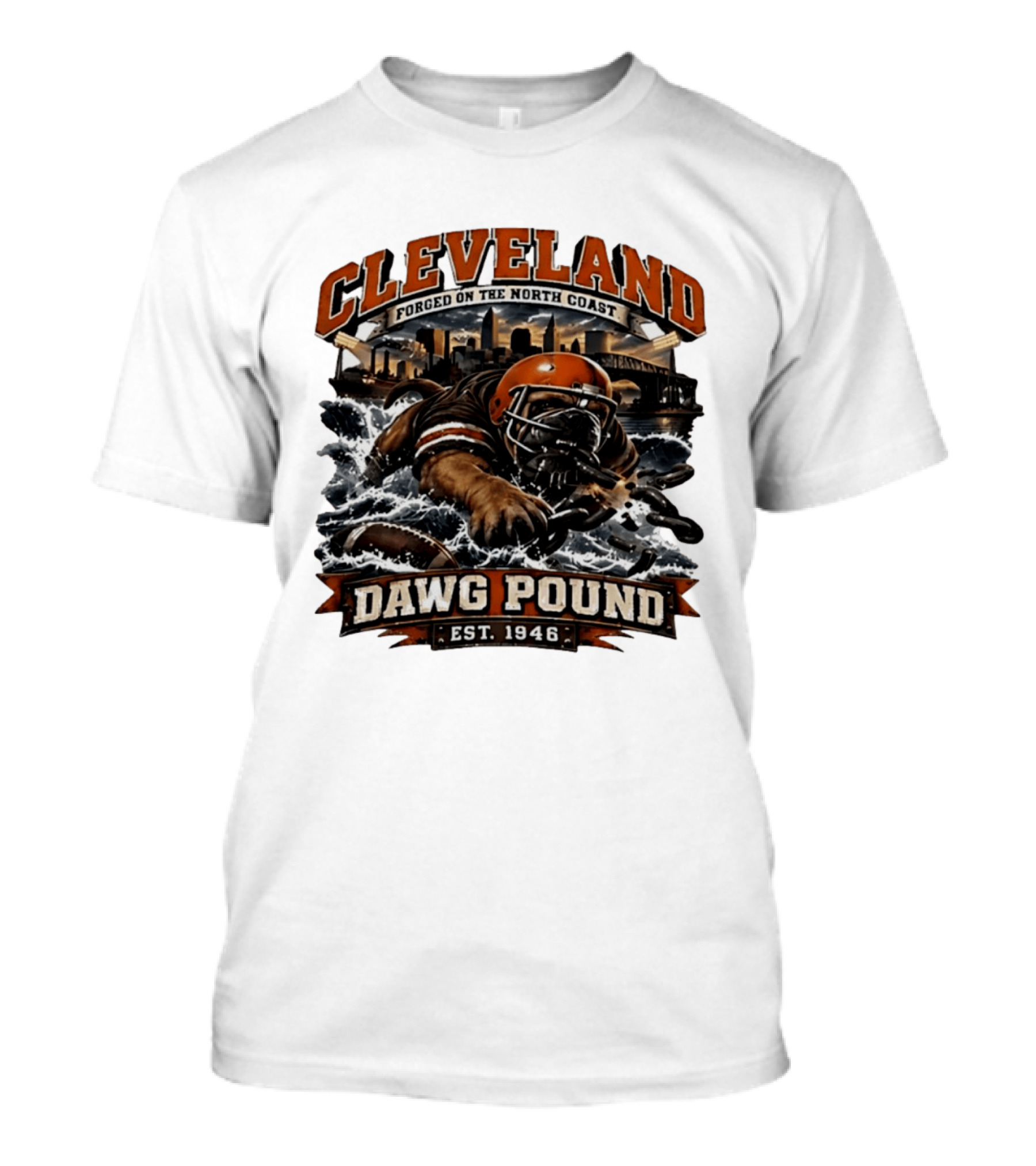 Cleveland Dawg Pound Forged On The North Coast Est 1946 T-Shirt