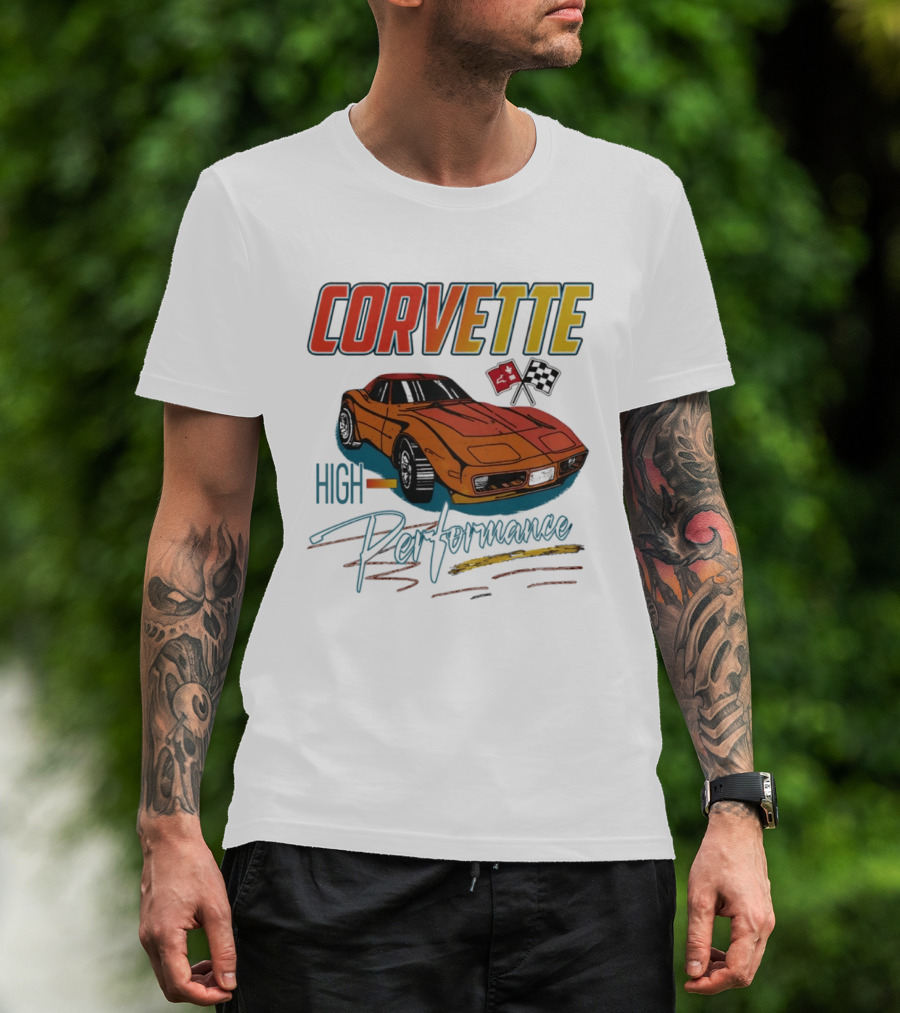 Corvette High Performance Racing Car T-Shirt