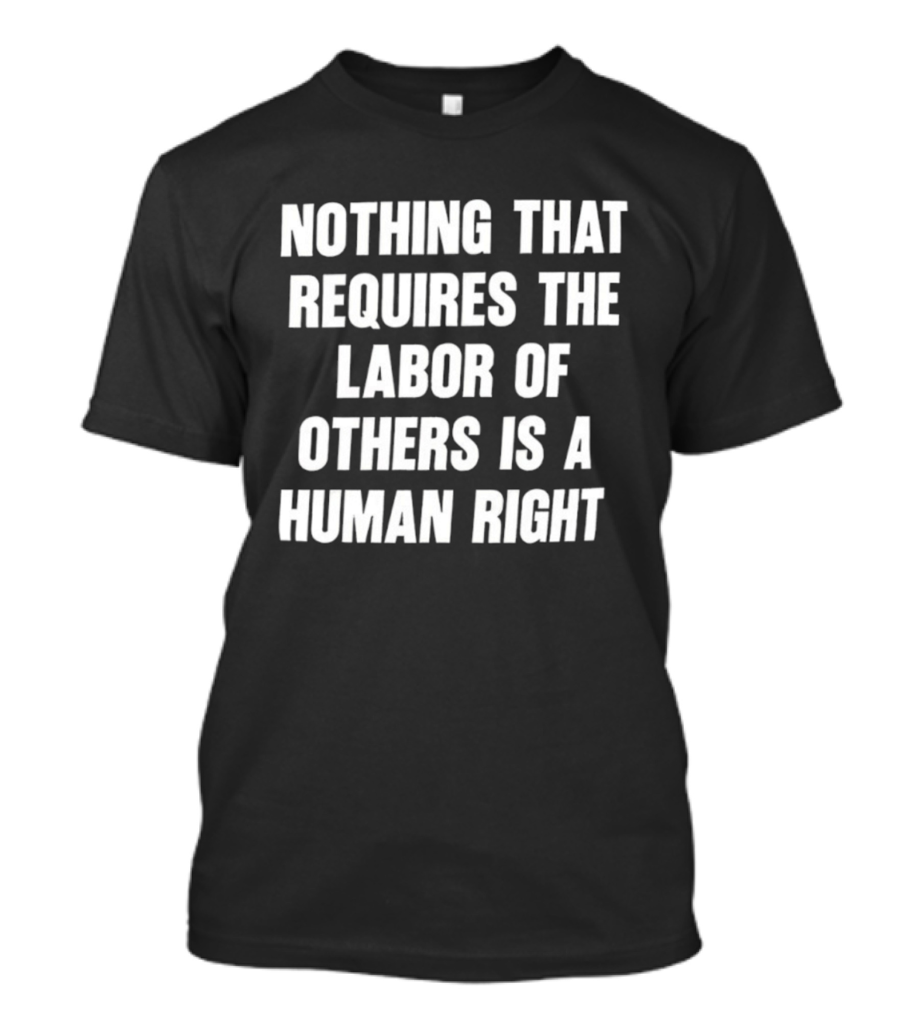 Nothing That Requires The Labor Of Others Is A Human Right T-Shirt