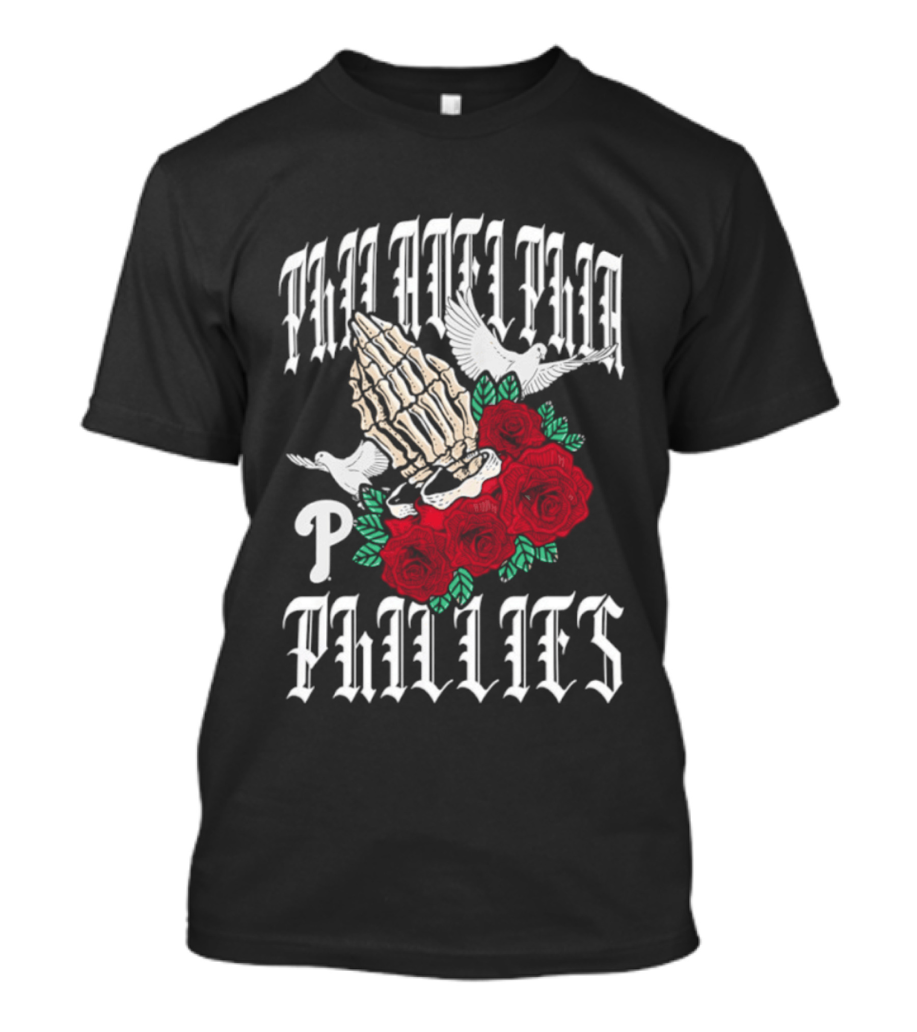 Philadelphia Phillies Gothic Bloom Halloween 2026 T-Shirt