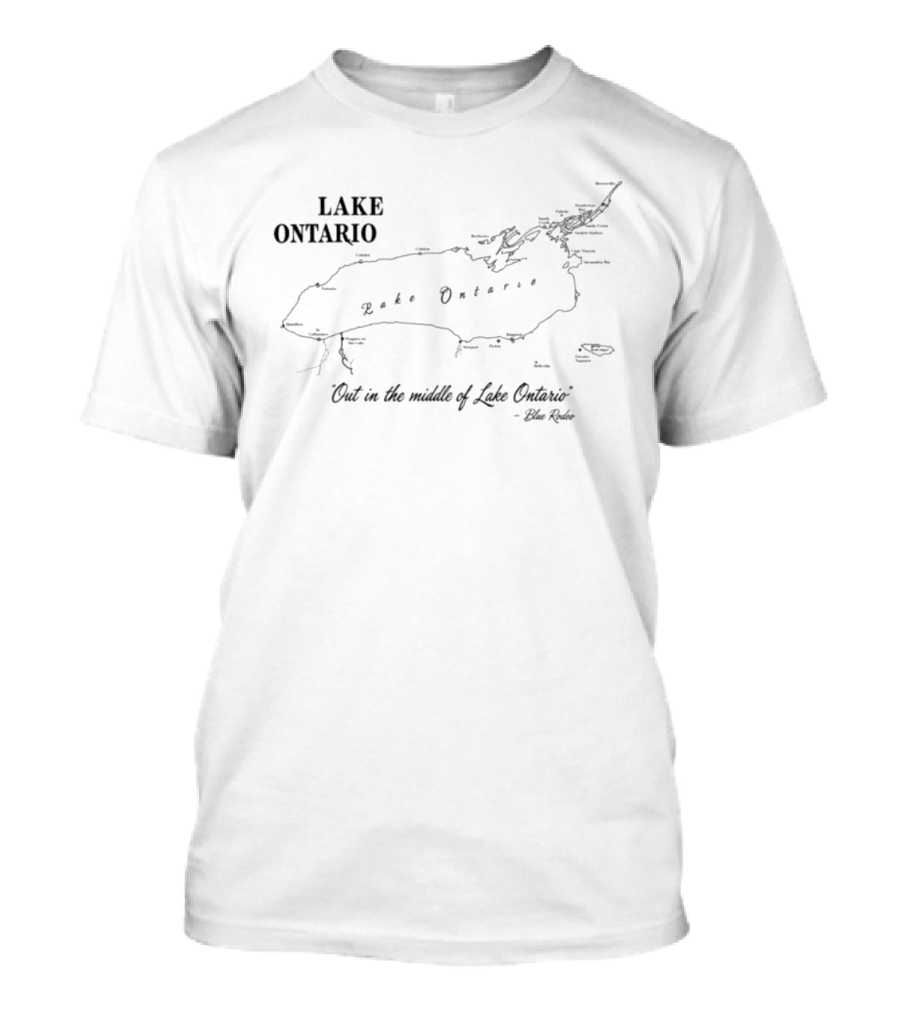 Lake Ontario Out In The Middle Of Lake Ontario Elsa Rude T-Shirt
