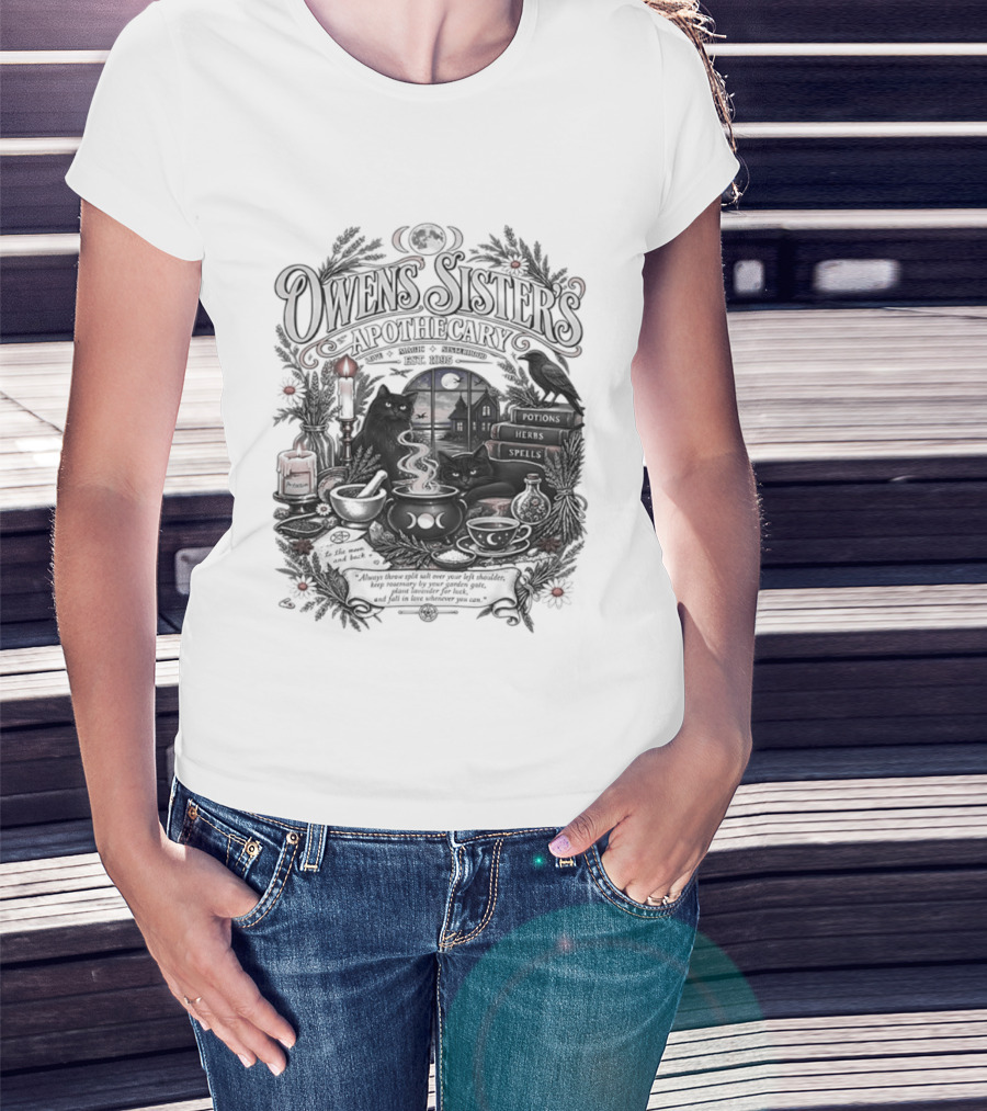 Owens Sister's Apothecary Est 1995 Candles And Herbs T-Shirt