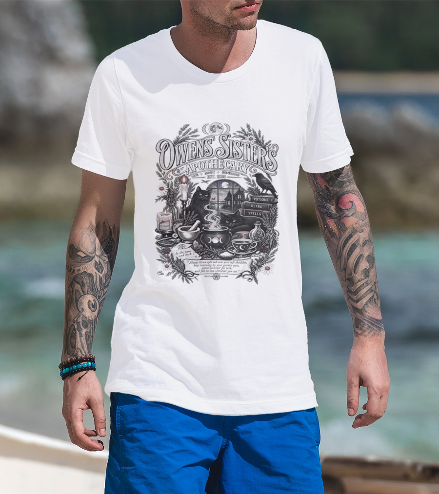Owens Sister's Apothecary Est 1995 Candles And Herbs T-Shirt