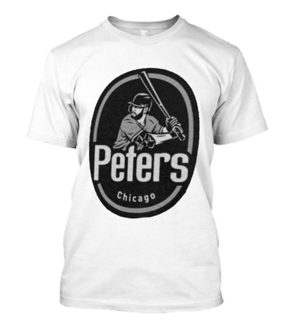 Peters Chicago Baseball Player Illustration White Sox T-Shirt