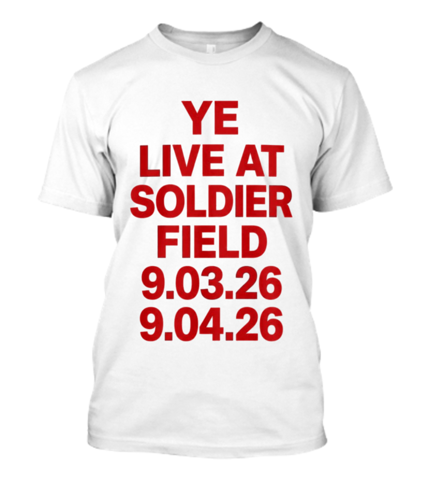 Ye Live At Soldier Field 9.03.26 9.04.26 T-Shirt