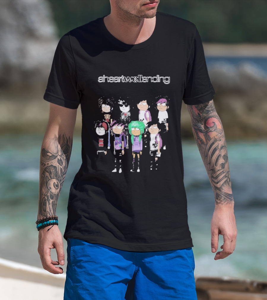 Aheartwellending Heartwell Homies Cartoon Characters T-Shirt