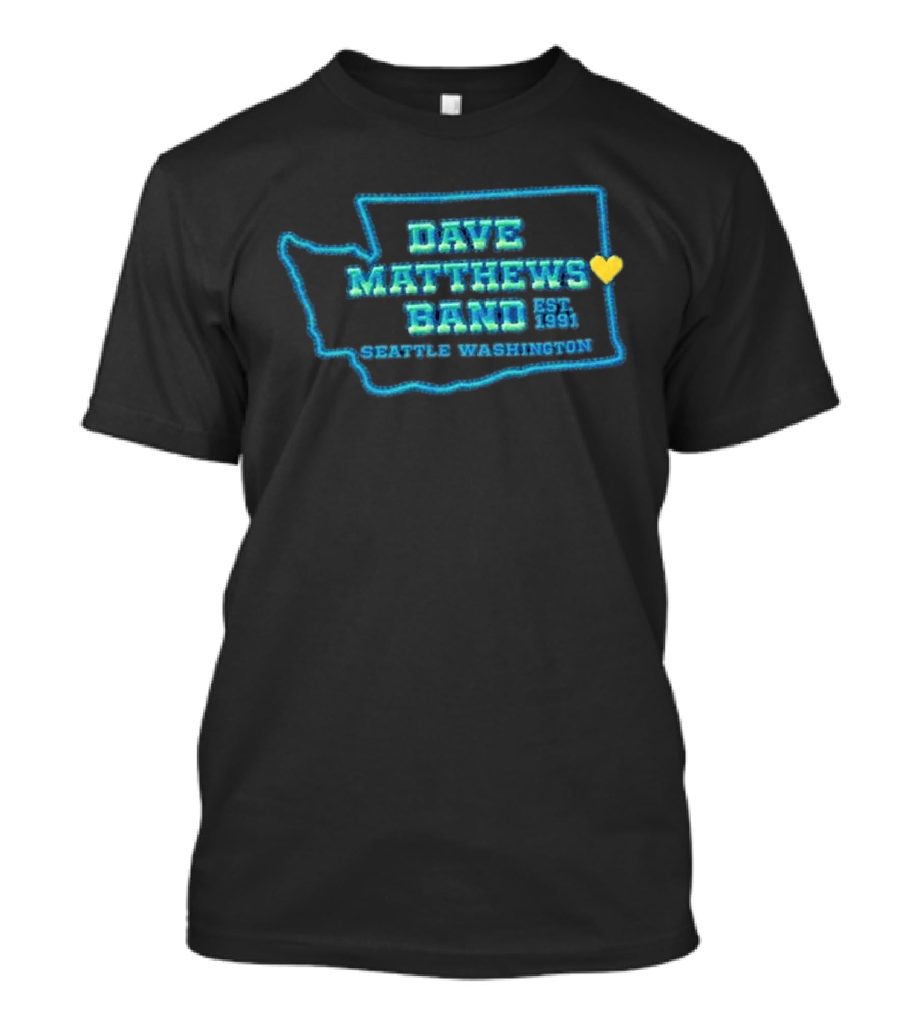 Dave Matthews Band Seattle Washington Est 1991 T-Shirt