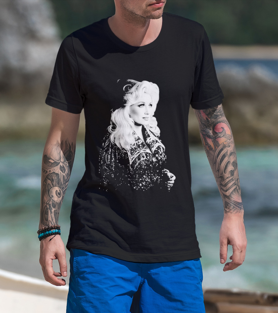 Glamorous Dolly Parton Vintage Style Image T-Shirt