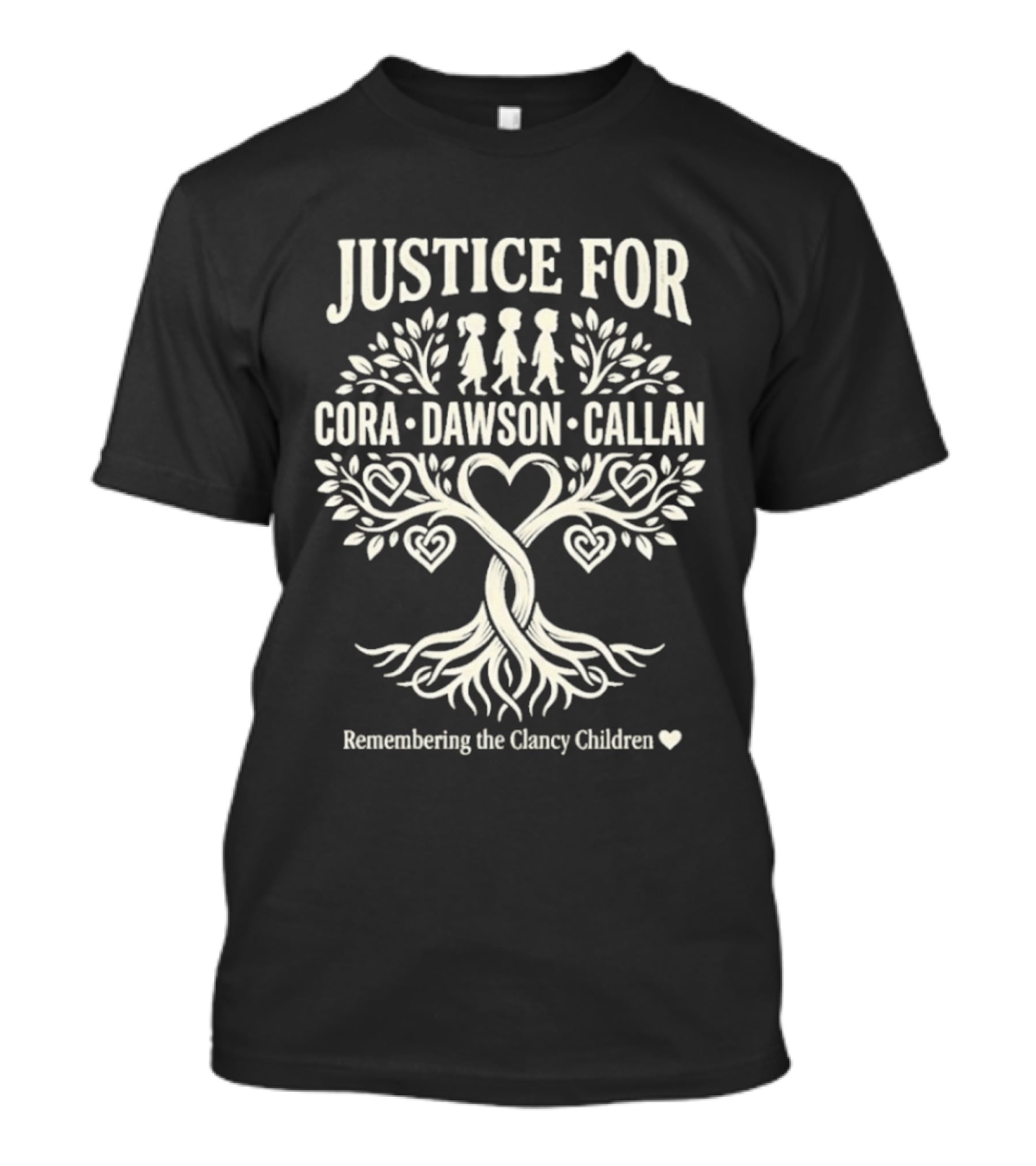 Justice For Cora Dawson Callan Remembering The Clancy Children T-Shirt