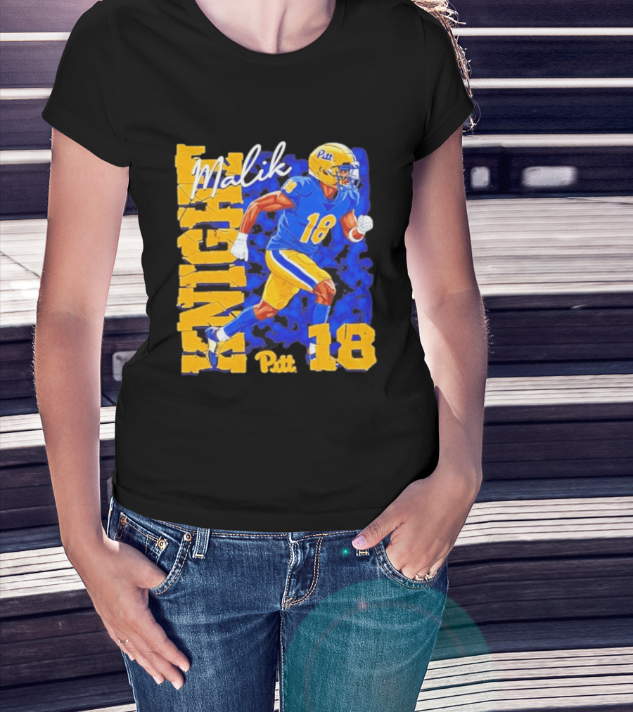 Malik Knight 18 Pitt Panthers Football Player T-Shirt