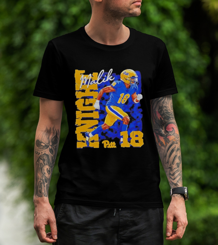Malik Knight 18 Pitt Panthers Football Player T-Shirt