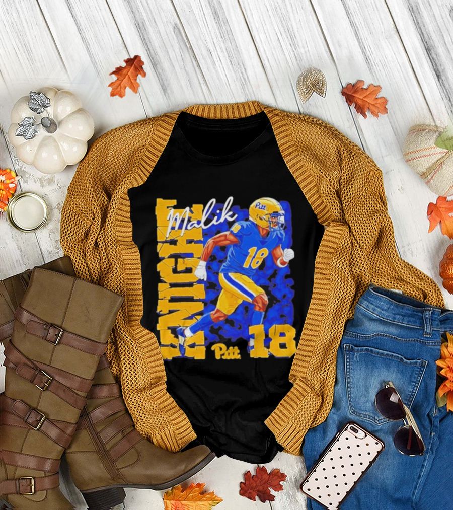 Malik Knight 18 Pitt Panthers Football Player T-Shirt