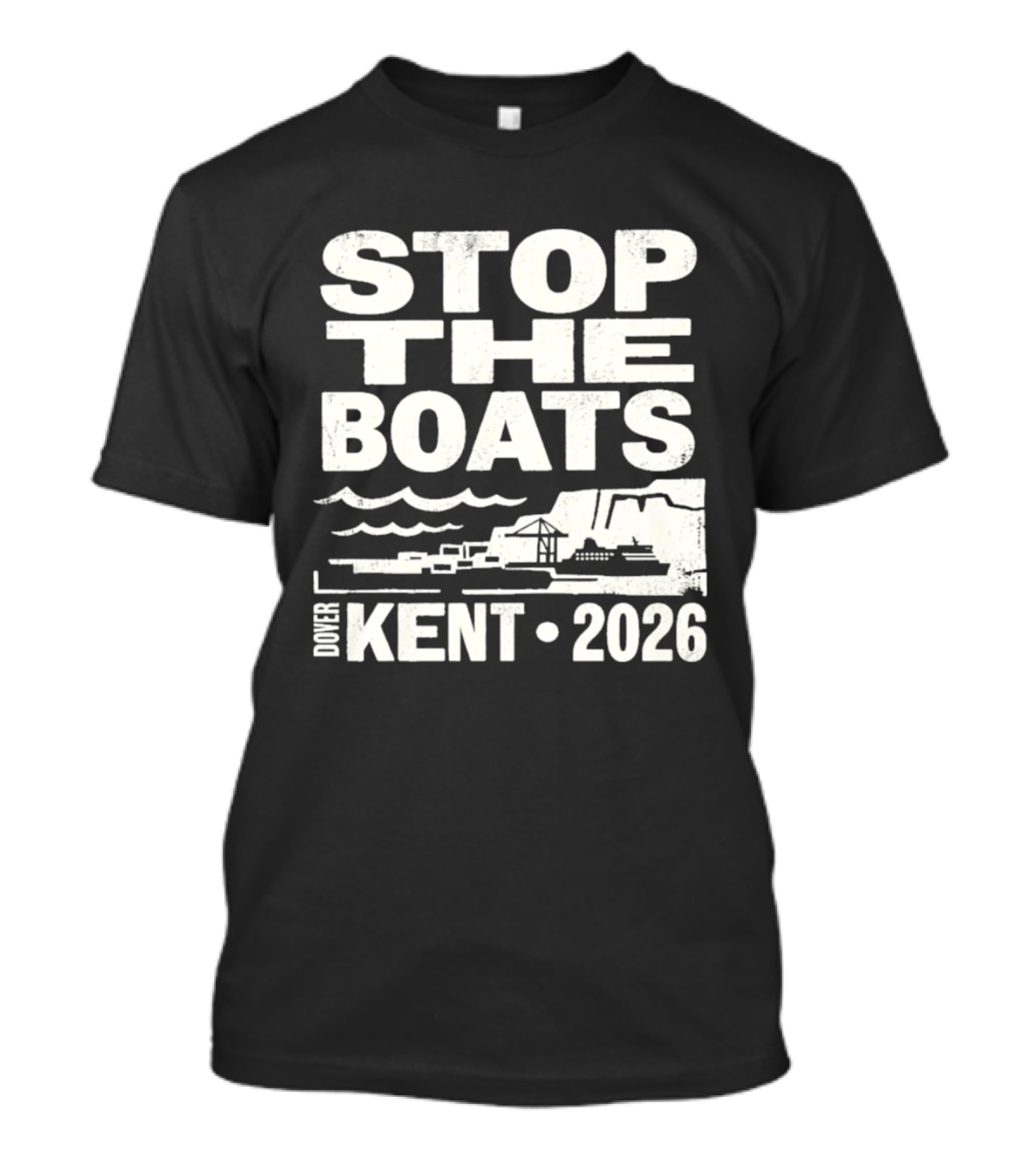 Stop The Boats Dover Kent 2026 Protest T-Shirt