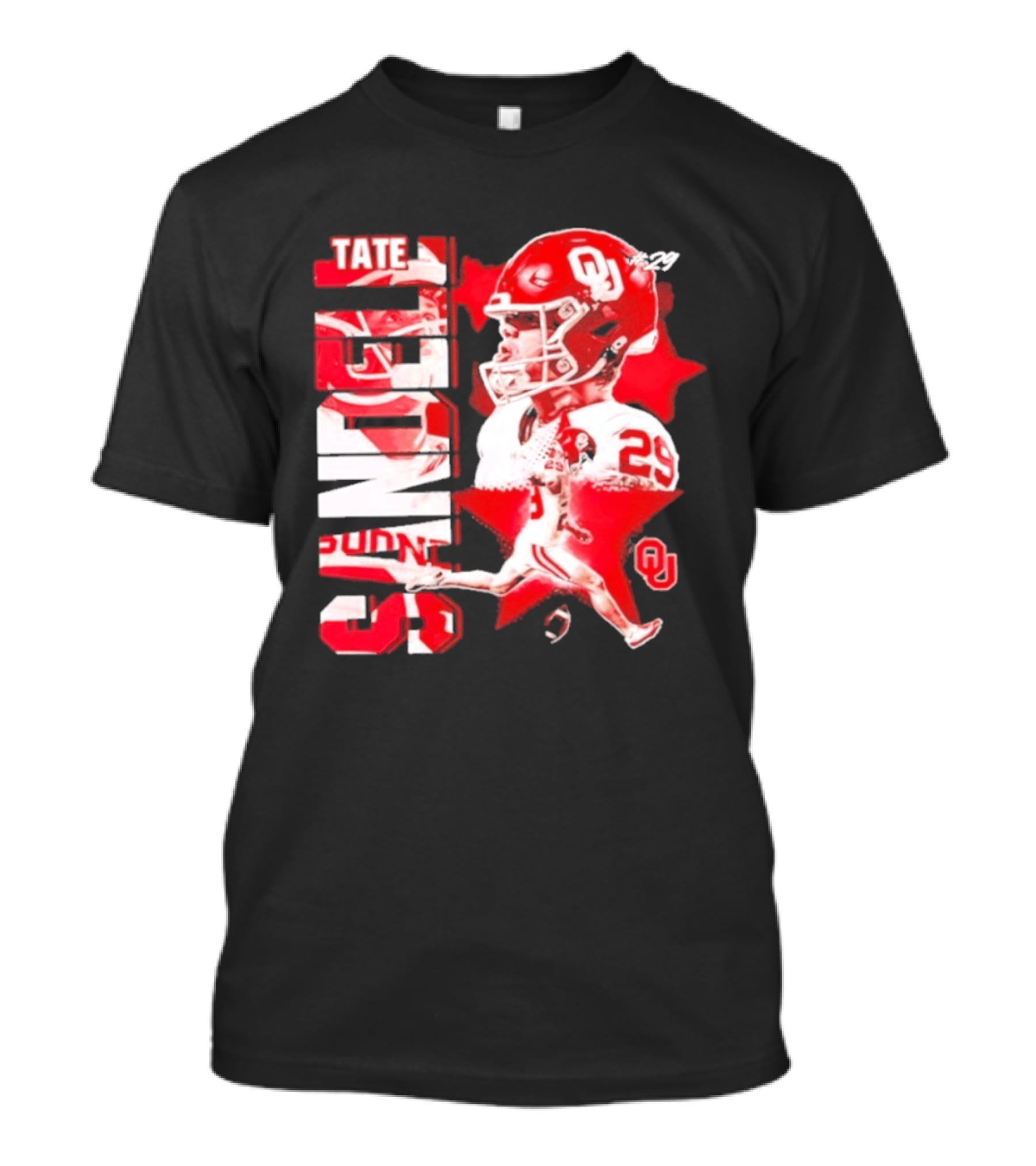 Tate Sandell 29 Oklahoma Sooners Football OU T-Shirt