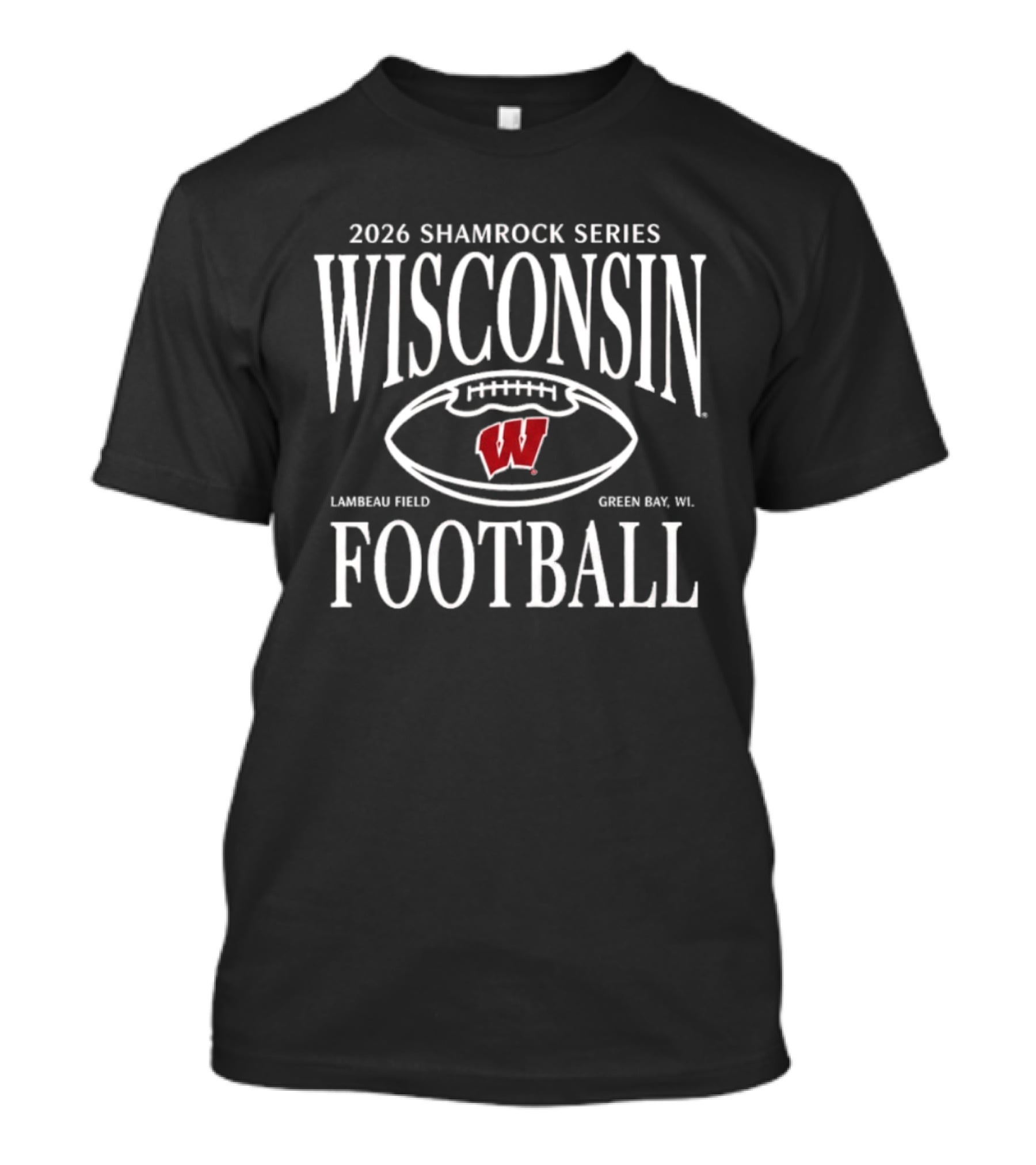 2026 Shamrock Series Wisconsin Football Lambeau Field Green Bay WI T-Shirt