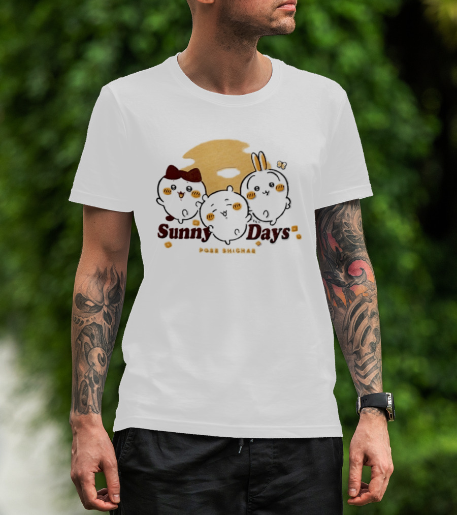 Sunny Days Pose Shichae Cartoon Characters Trio T-Shirt
