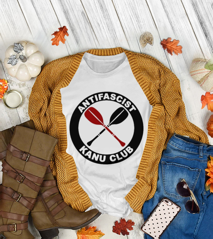 Antifascist Kanu Club Paddles T-Shirt