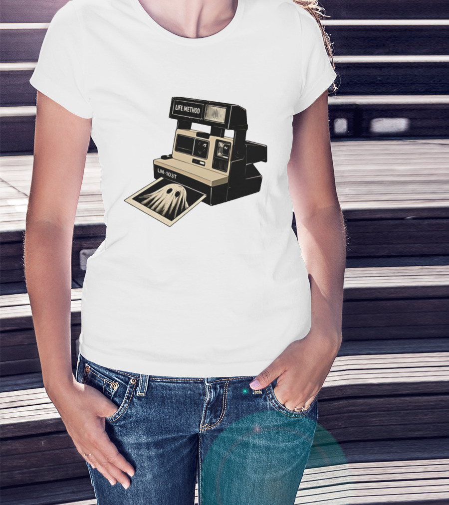 Life Method LM103T Ghost Polaroid Camera Instant Photography Film T-Shirt