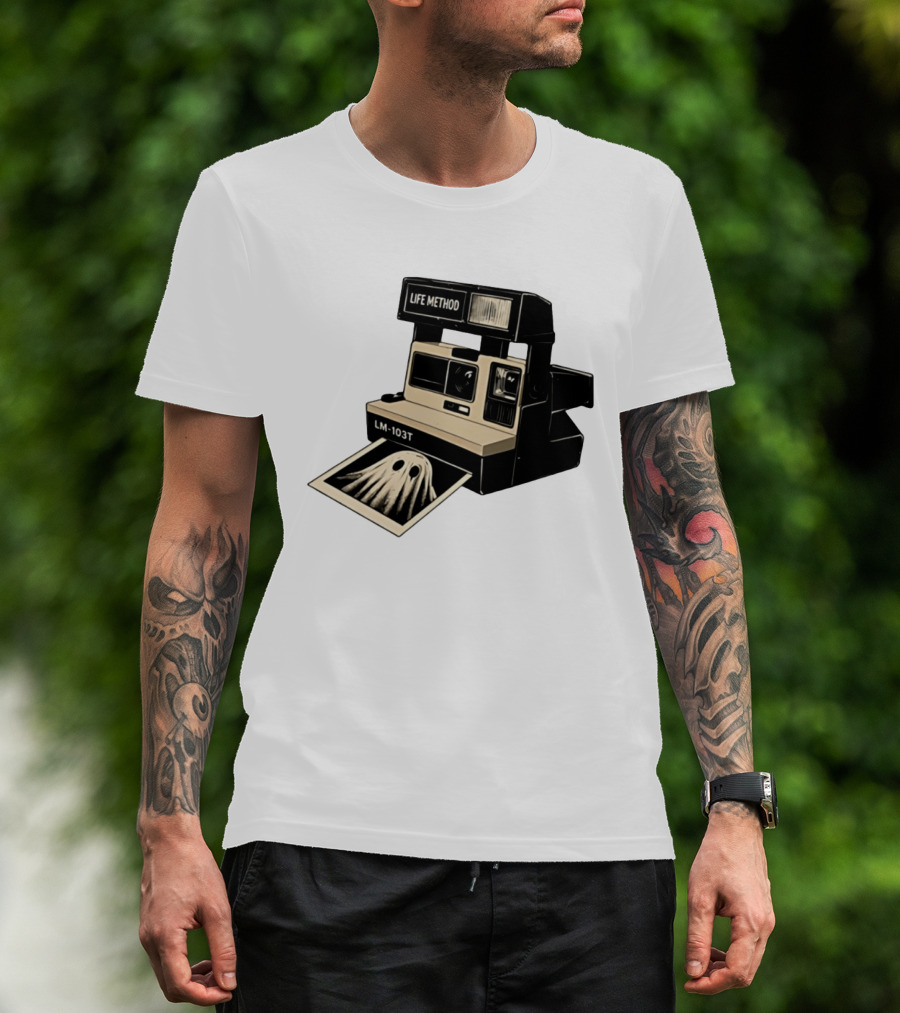 Life Method LM103T Ghost Polaroid Camera Instant Photography Film T-Shirt