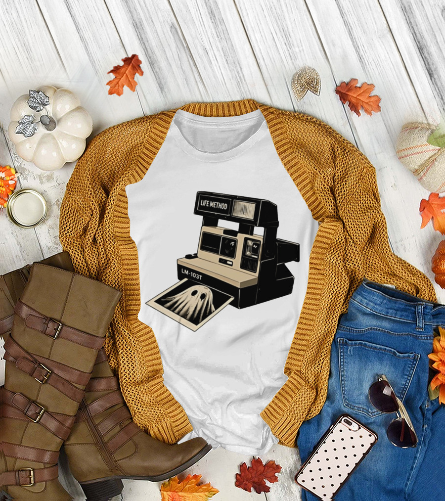 Life Method LM103T Ghost Polaroid Camera Instant Photography Film T-Shirt