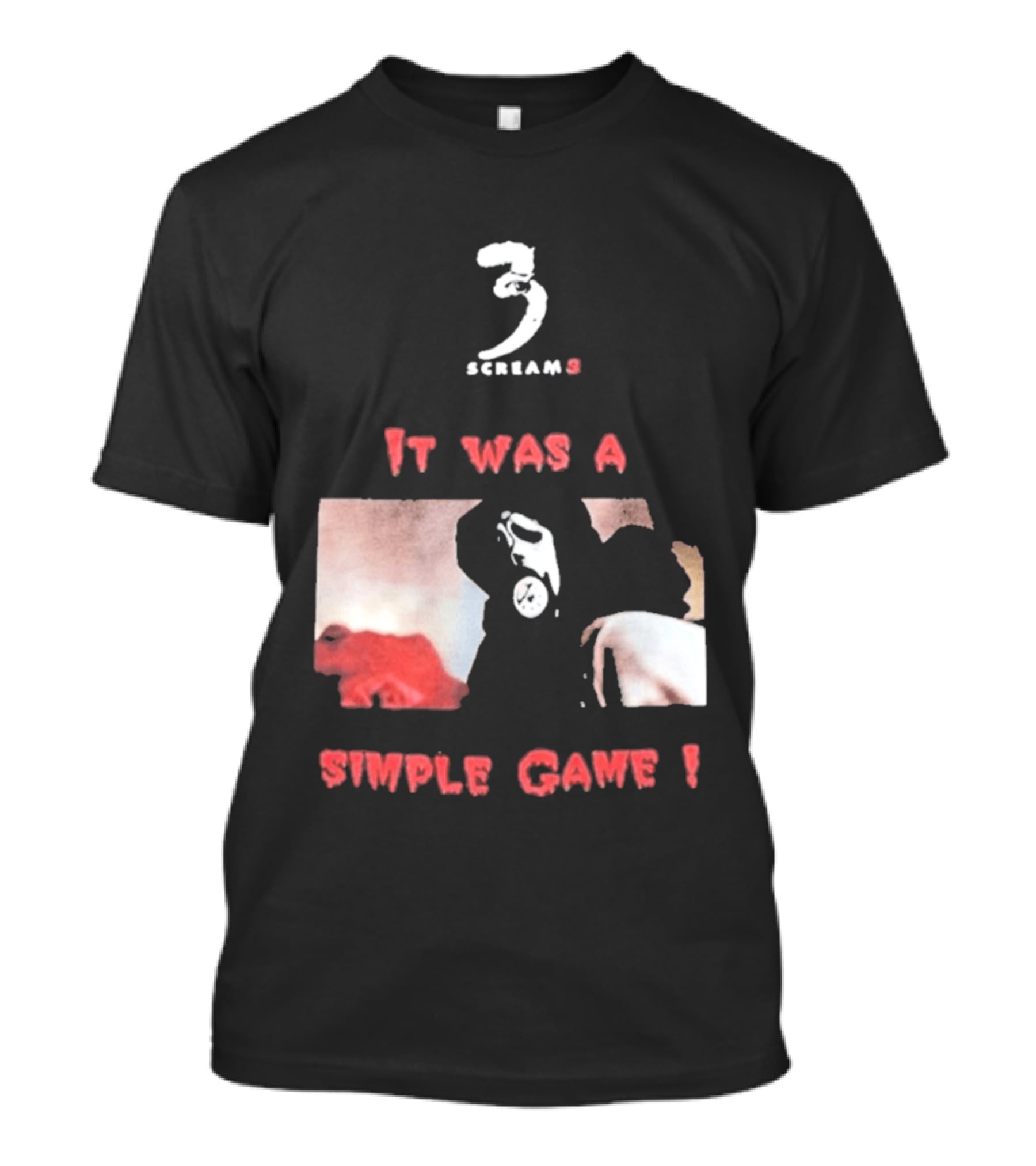 2026 Scream 3 It Was A Simple Game Retro Horror Movie Scene T-Shirt