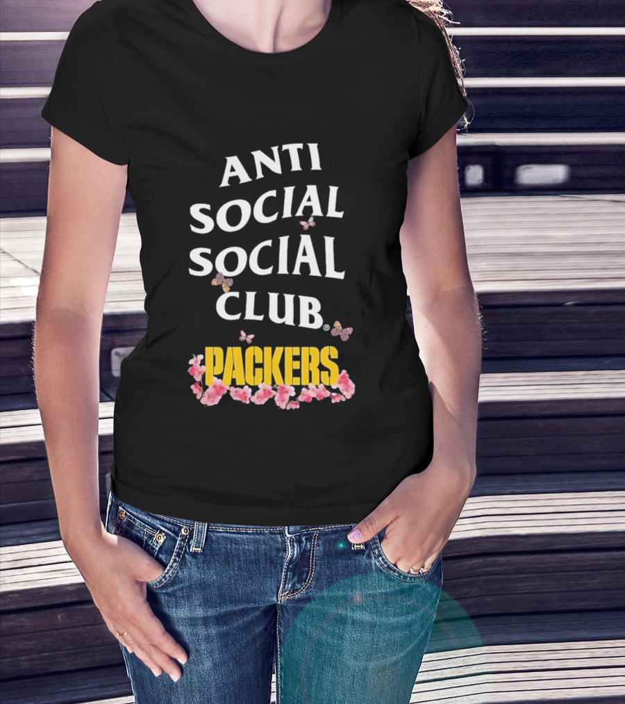 Anti Social Social Club Packers Blossom Pink Butterflies T-Shirt