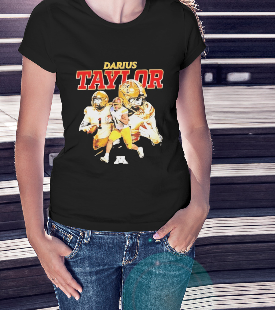 Darius Taylor Minnesota Golden Gophers Football Collage T-Shirt