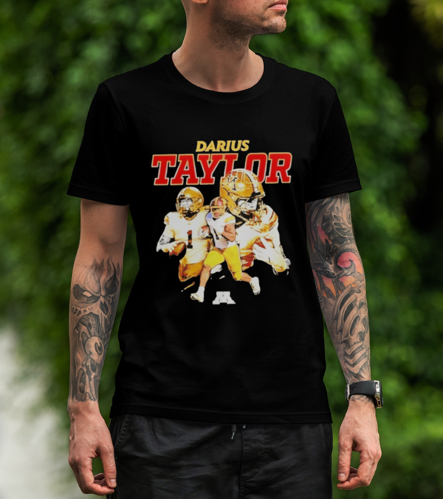 Darius Taylor Minnesota Golden Gophers Football Collage T-Shirt