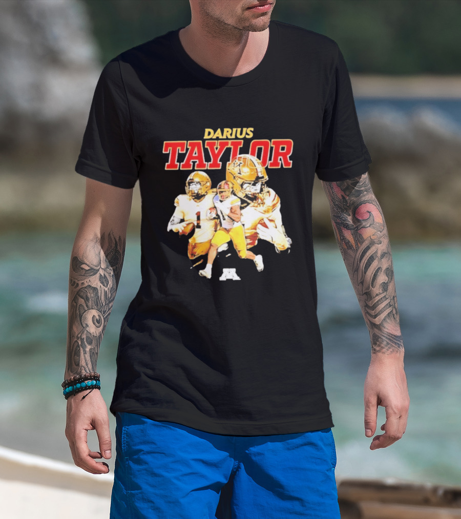 Darius Taylor Minnesota Golden Gophers Football Collage T-Shirt