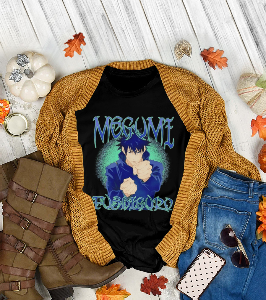 Megumi Fushiguro Action JJK Anime T-Shirt