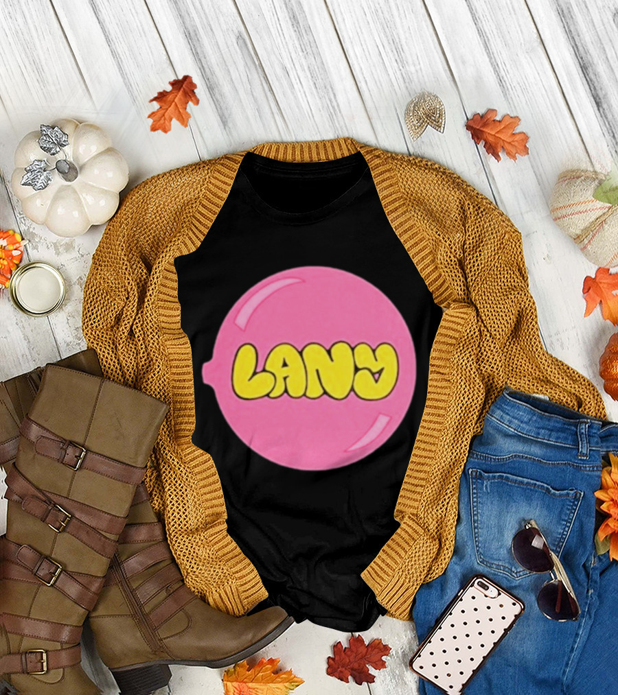 LANY Stuck On You Pink Yellow Bubble T-Shirt