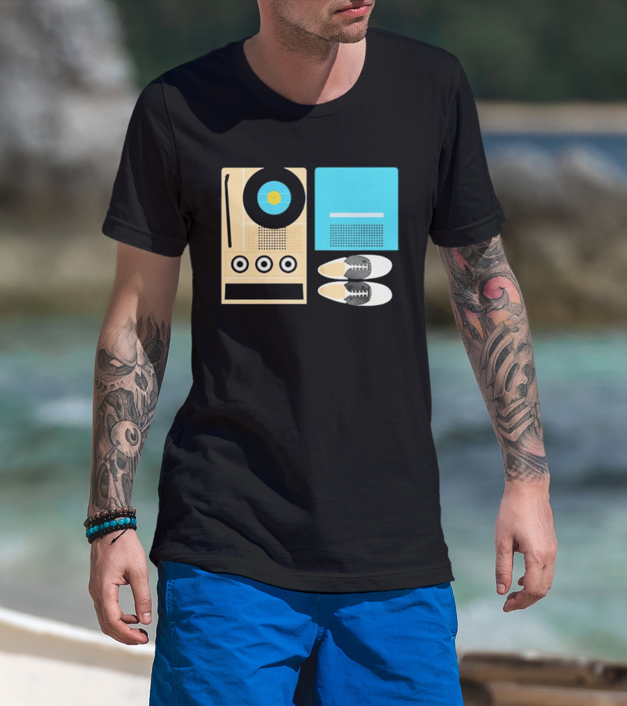 Sam And Suzy Essentials Moonrise Kingdom Record Player Sneakers T-Shirt