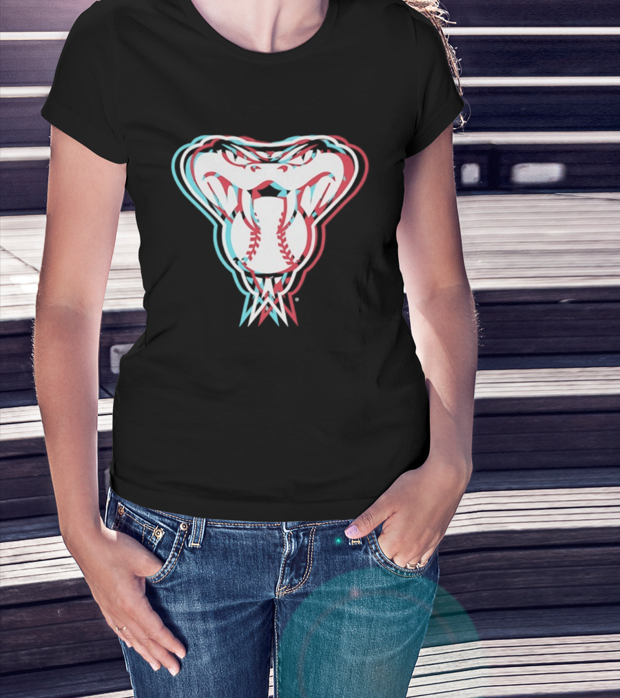 Arizona Diamondbacks Glitch Snake MLB 2026 Season T-Shirt