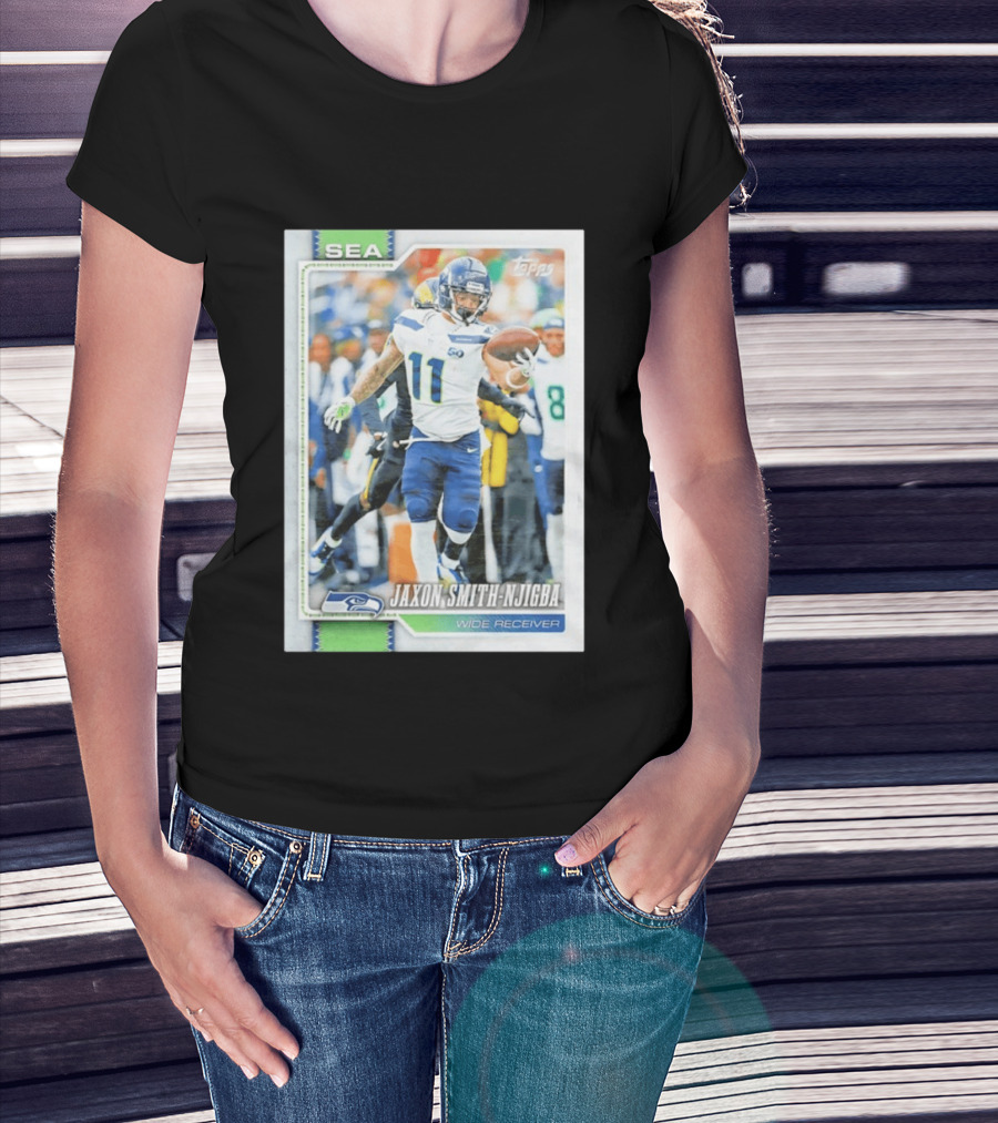 Jaxon Smith Njigba Seattle Seahawks Wide Receiver 2026 Topps Football Card T-Shirt