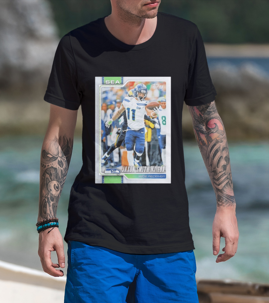 Jaxon Smith Njigba Seattle Seahawks Wide Receiver 2026 Topps Football Card T-Shirt