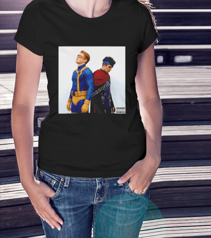 Cyclops And Wiccan Heartstopper X Men Comic Collaboration T-Shirt