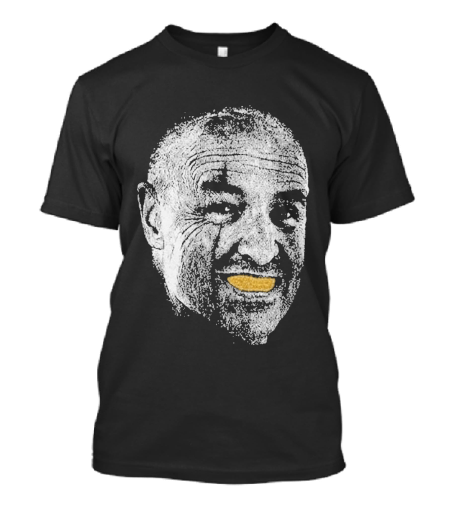 John Locke Lost TV Show Orange Peel Smile Face T-Shirt