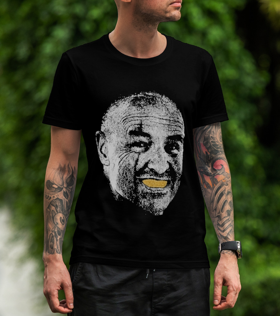 John Locke Lost TV Show Orange Peel Smile Face T-Shirt
