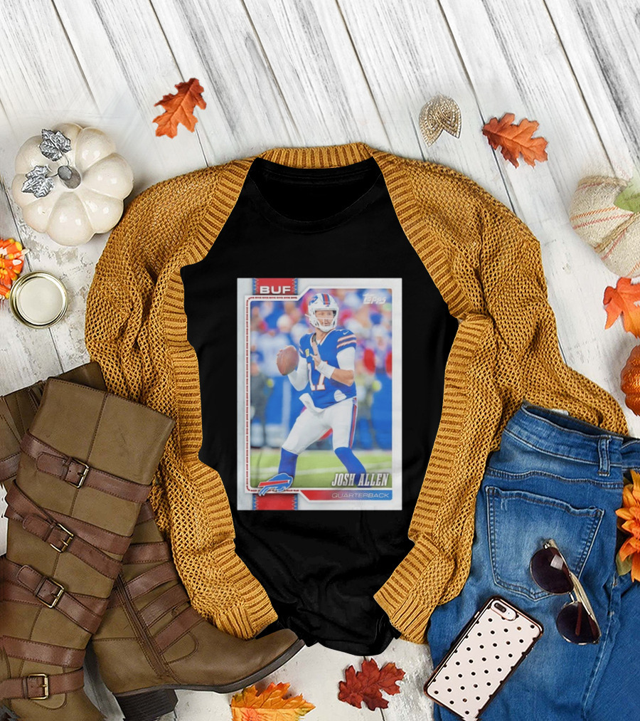 Buffalo Bills Josh Allen Quarterback Topps 2026 T-Shirt
