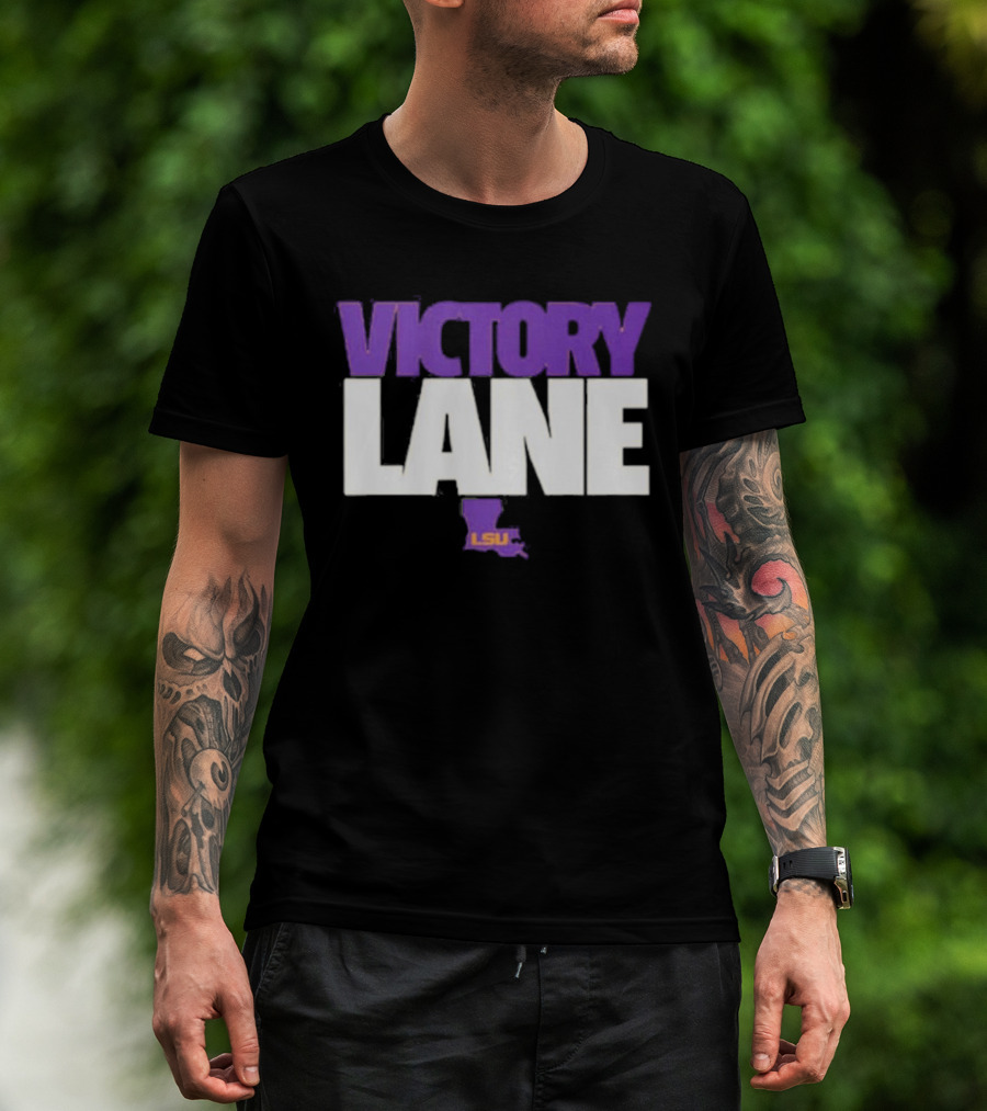Lane Kiffin Victory Lane LSU NCAA Football Tigers T-Shirt